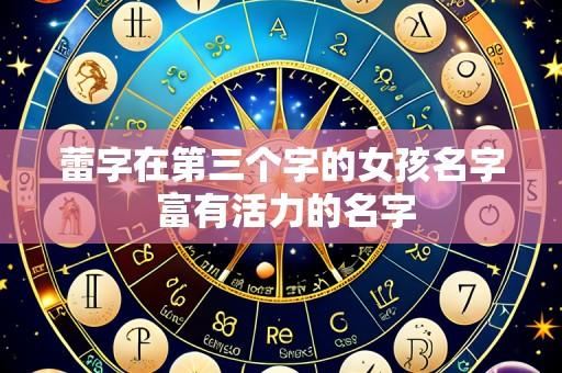 蕾字在第三个字的女孩名字 富有活力的名字