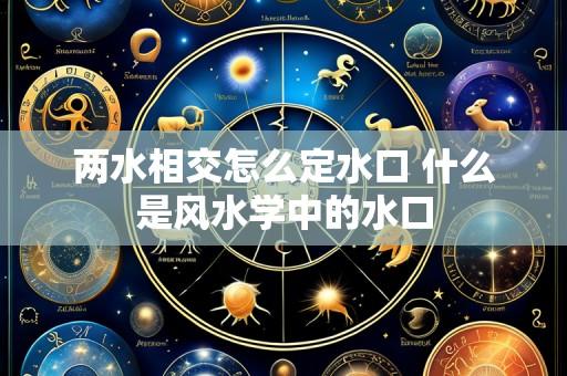 两水相交怎么定水口 什么是风水学中的水口