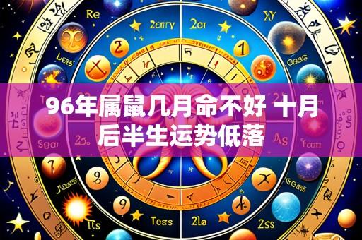 96年属鼠几月命不好 十月后半生运势低落