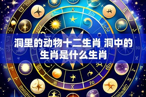 洞里的动物十二生肖 洞中的生肖是什么生肖