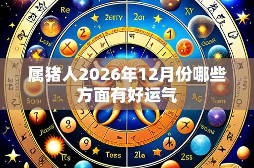 属猪人2026年12月份哪些方面有好运气