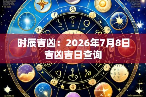 时辰吉凶:2026年7月8日吉凶吉日查询