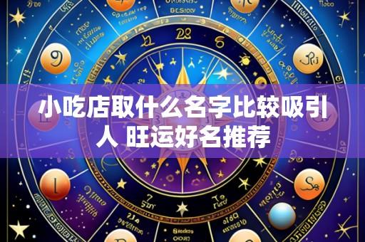 小吃店取什么名字比较吸引人 旺运好名推荐