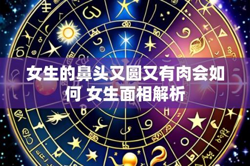 女生的鼻头又圆又有肉会如何 女生面相解析