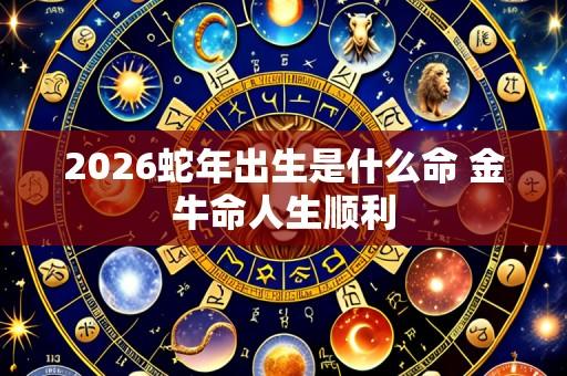 2026蛇年出生是什么命 金牛命人生顺利