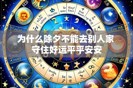 为什么除夕不能去别人家 守住好运平平安安