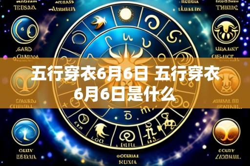 五行穿衣6月6日 五行穿衣6月6日是什么