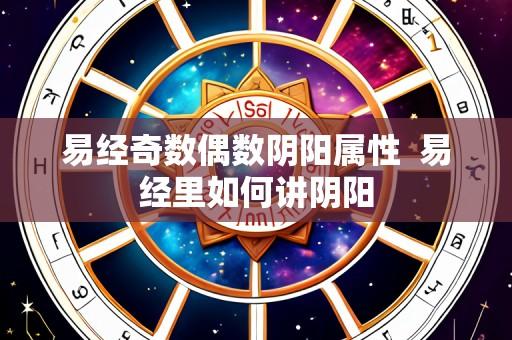 易经奇数偶数阴阳属性 易经里如何讲阴阳