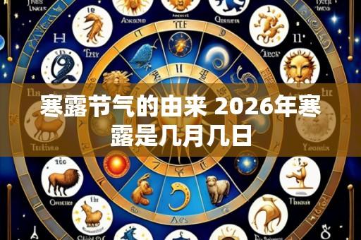 寒露节气的由来 2026年寒露是几月几日