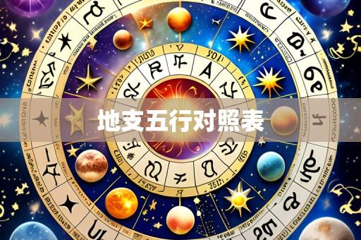 地支五行对照表