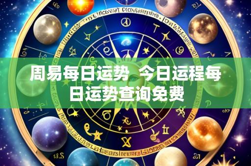 周易每日运势 今日运程每日运势查询免费