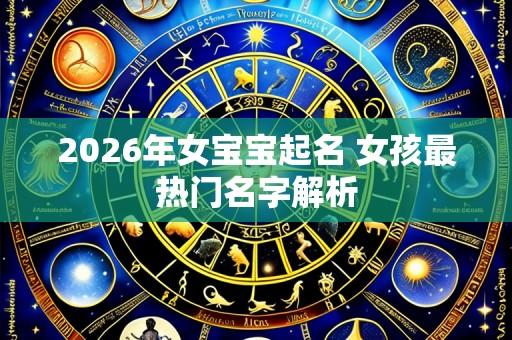2026年女宝宝起名 女孩最热门名字解析