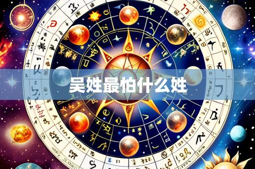 吴姓最怕什么姓