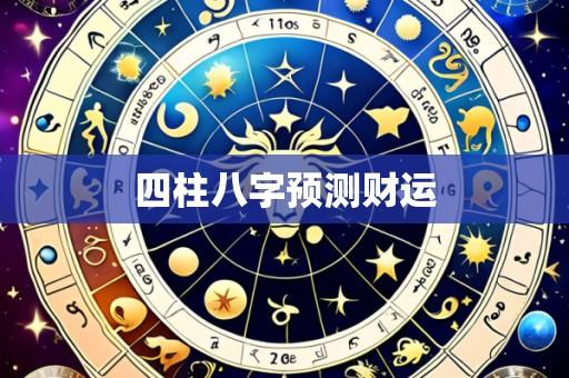 四柱八字预测财运