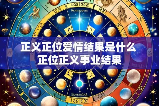 正义正位爱情结果是什么 正位正义事业结果