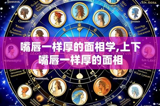 嘴唇一样厚的面相学,上下嘴唇一样厚的面相