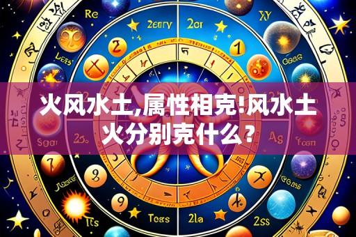 火风水土,属性相克!风水土火分别克什么?