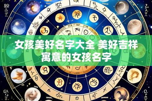 女孩美好名字大全 美好吉祥寓意的女孩名字