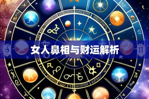 女人鼻相与财运解析
