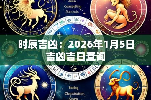 时辰吉凶：2026年1月5日吉凶吉日查询