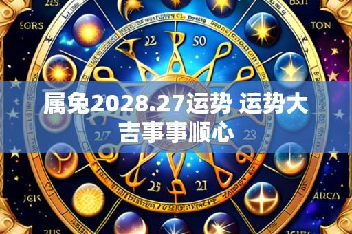 属兔2028.27运势 运势大吉事事顺心