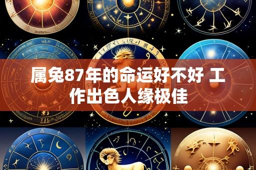 属兔87年的命运好不好 工作出色人缘极佳