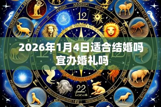 2026年1月4日适合结婚吗 宜办婚礼吗