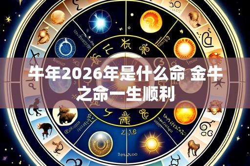 牛年2026年是什么命 金牛之命一生顺利