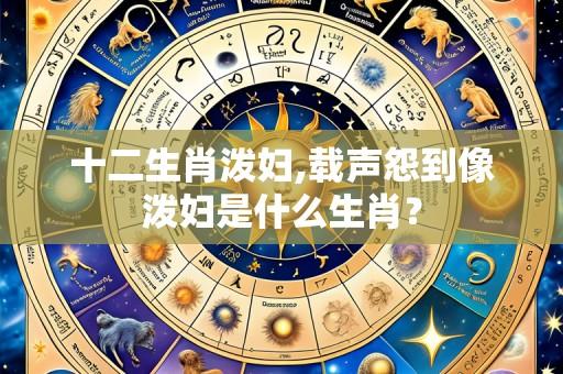 十二生肖泼妇,载声怨到像泼妇是什么生肖?