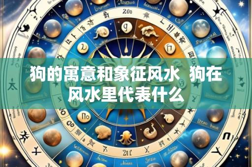 狗的寓意和象征风水 狗在风水里代表什么