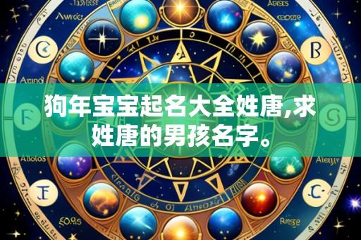 狗年宝宝起名大全姓唐,求姓唐的男孩名字。