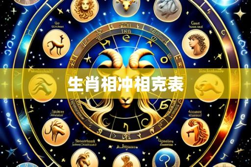 生肖相冲相克表