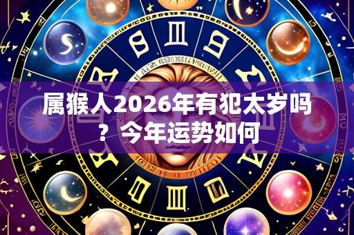 属猴人2026年有犯太岁吗？今年运势如何