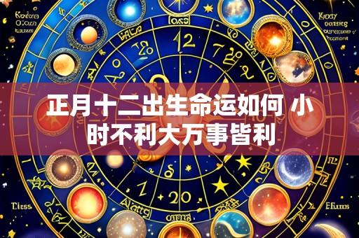 正月十二出生命运如何 小时不利大万事皆利