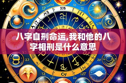八字自刑命运,我和他的八字相刑是什么意思