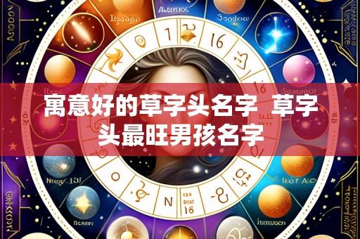 寓意好的草字头名字 草字头最旺男孩名字