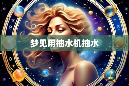梦见用抽水机抽水