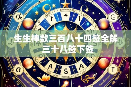 生生神数三百八十四签全解 三十八签下签