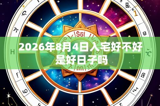 2026年8月4日入宅好不好 是好日子吗