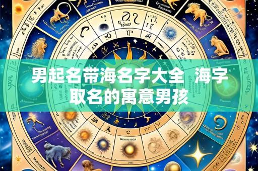 男起名带海名字大全 海字取名的寓意男孩