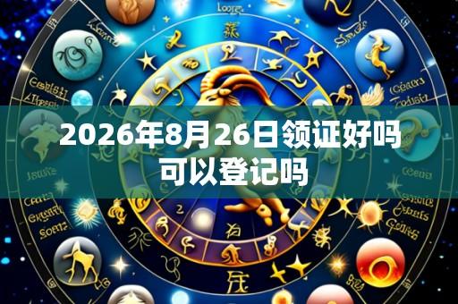 2026年8月26日领证好吗 可以登记吗
