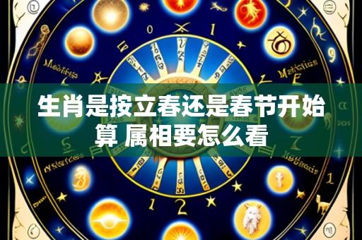 生肖是按立春还是春节开始算 属相要怎么看