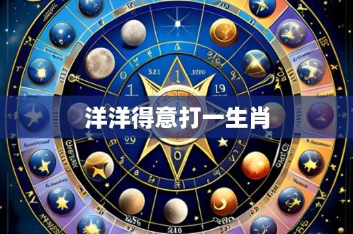 洋洋得意打一生肖