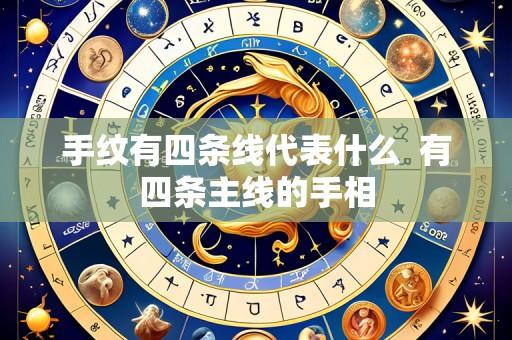 手纹有四条线代表什么  有四条主线的手相