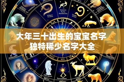 大年三十出生的宝宝名字 独特稀少名字大全