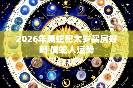 2026年属蛇犯太岁买房好吗 属蛇人运势