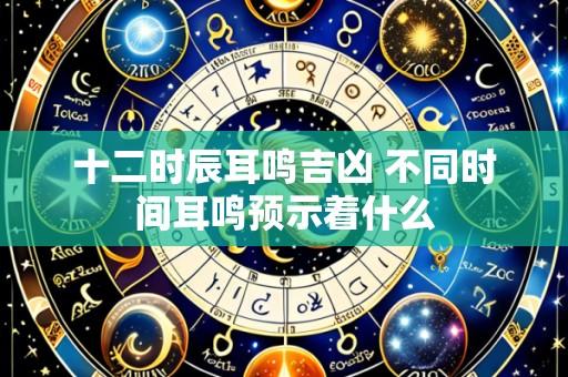 十二时辰耳鸣吉凶 不同时间耳鸣预示着什么