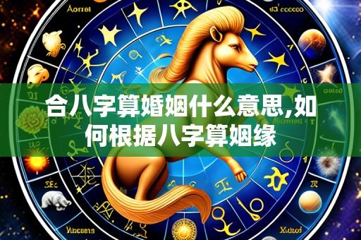 合八字算婚姻什么意思,如何根据八字算姻缘