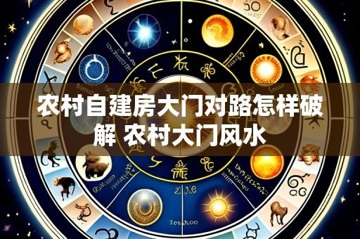 农村自建房大门对路怎样破解 农村大门风水