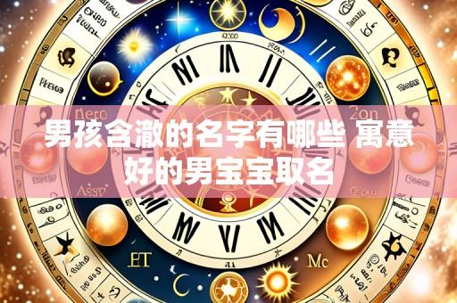 男孩含澈的名字有哪些 寓意好的男宝宝取名